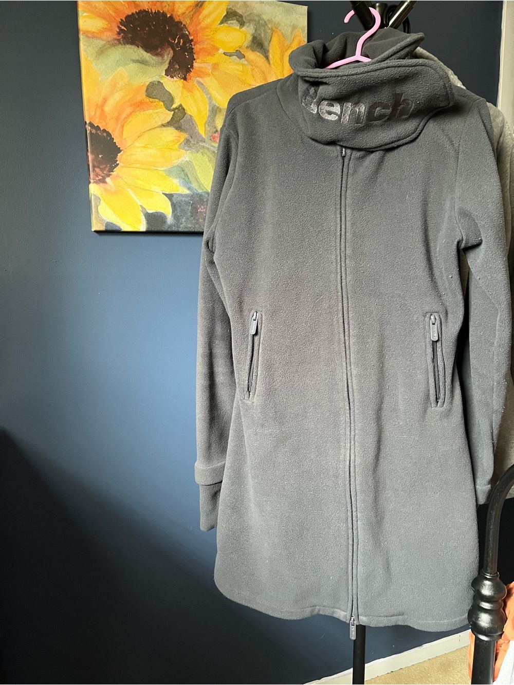 Bench Black Fleece Zip Jacket